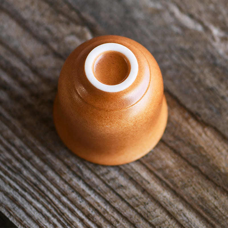 Buddha Stones小型 敦煌 フレスコ画 蓮 陶器 ティーカップ カンフー ティーカップ 90ml