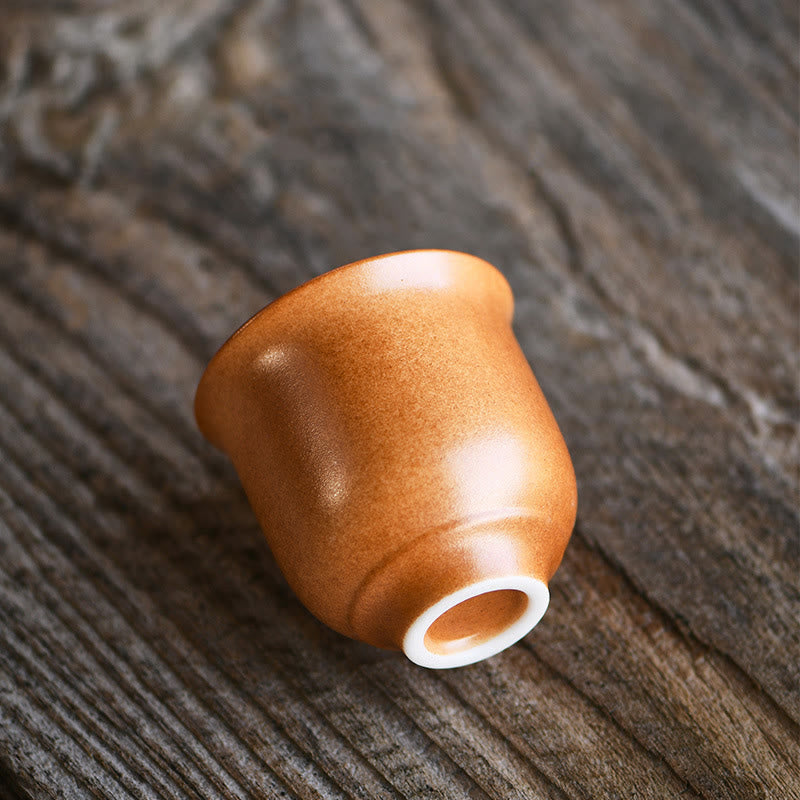 Buddha Stones小型 敦煌 フレスコ画 蓮 陶器 ティーカップ カンフー ティーカップ 90ml