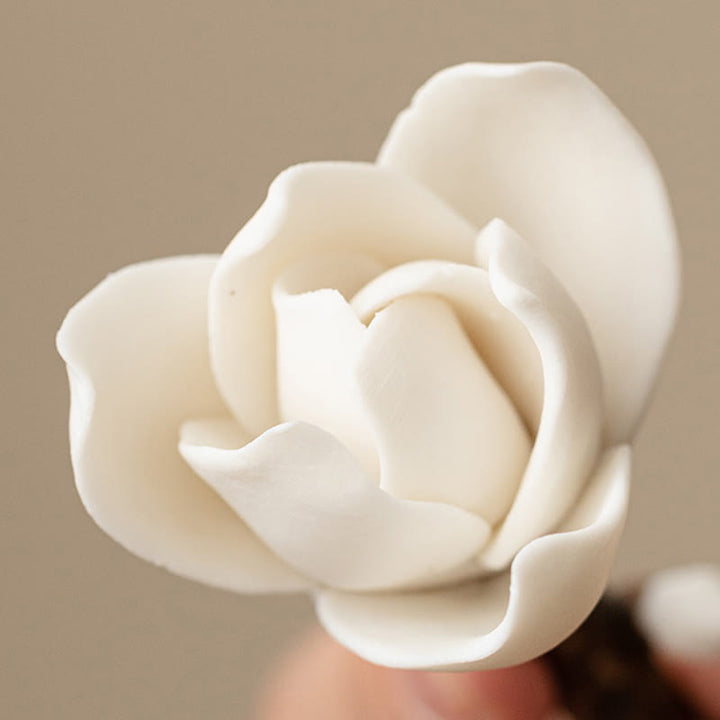 Buddha Stonesクチナシの花模様 陶器 癒し 香炉 装飾