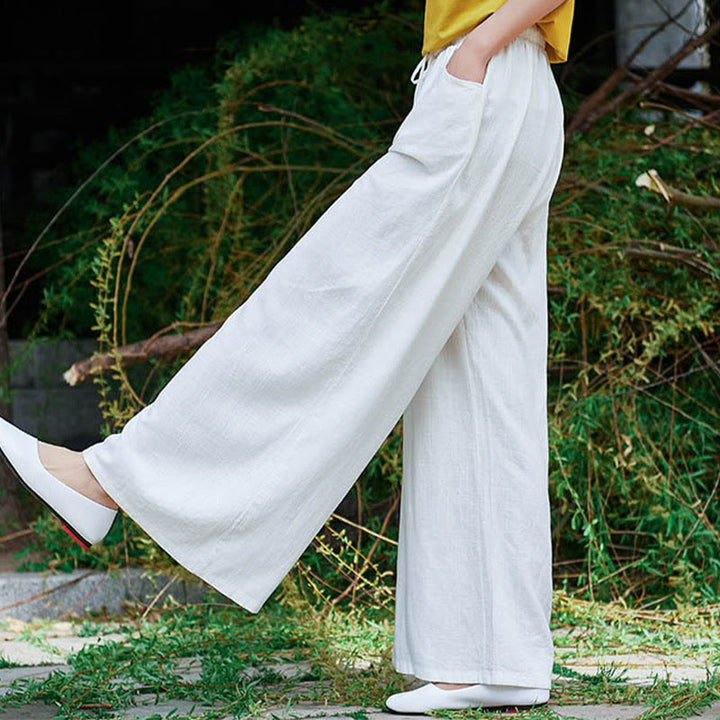 Buddha Stones無地 ワイドレッグパンツ ダンス レディース ヨガパンツ ポケット付き - image 19