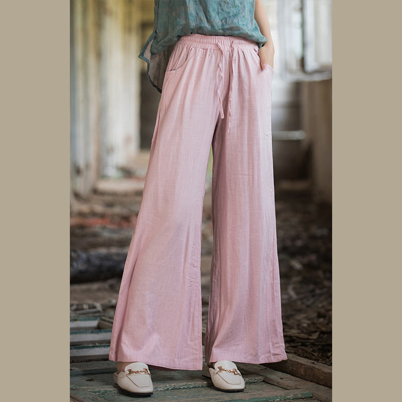 Buddha Stones無地 ワイドレッグパンツ ダンス レディース ヨガパンツ ポケット付き - image 59