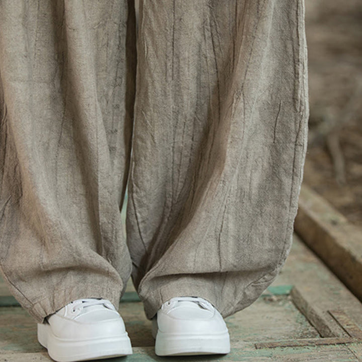 Buddha Stonesレトロ タイダイ ハーレムパンツ カジュアル レディース ヨガパンツ ポケット付き - image 15