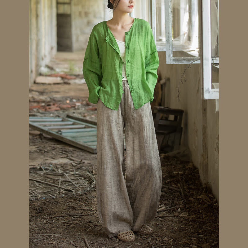 Buddha Stonesレトロ タイダイ ハーレムパンツ カジュアル レディース ヨガパンツ ポケット付き - image 14