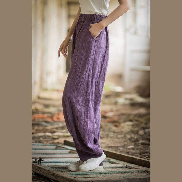 Buddha Stonesレトロ タイダイ ハーレムパンツ カジュアル レディース ヨガパンツ ポケット付き - image 46