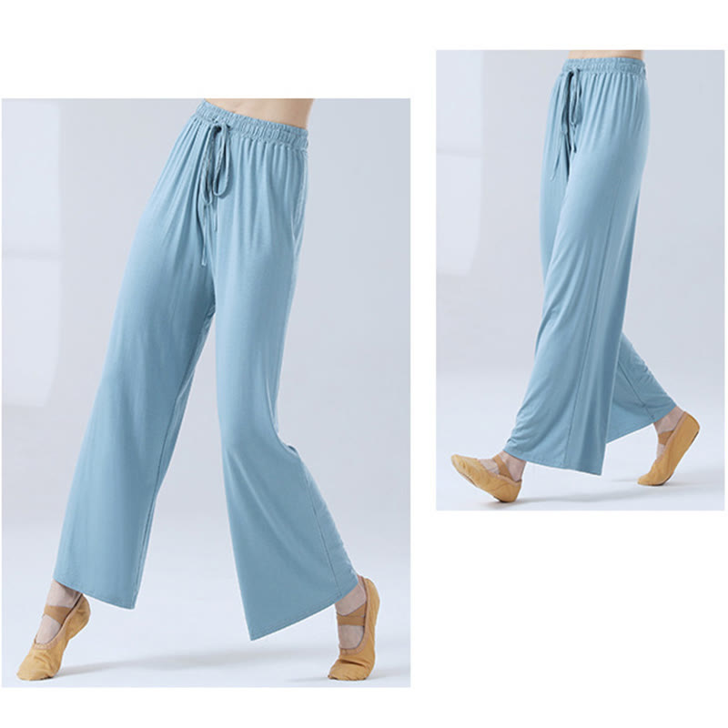 Buddha Stonesゆったりモダール ドローストリング ワイドレッグパンツ ヨガ ダンス用 - image 6