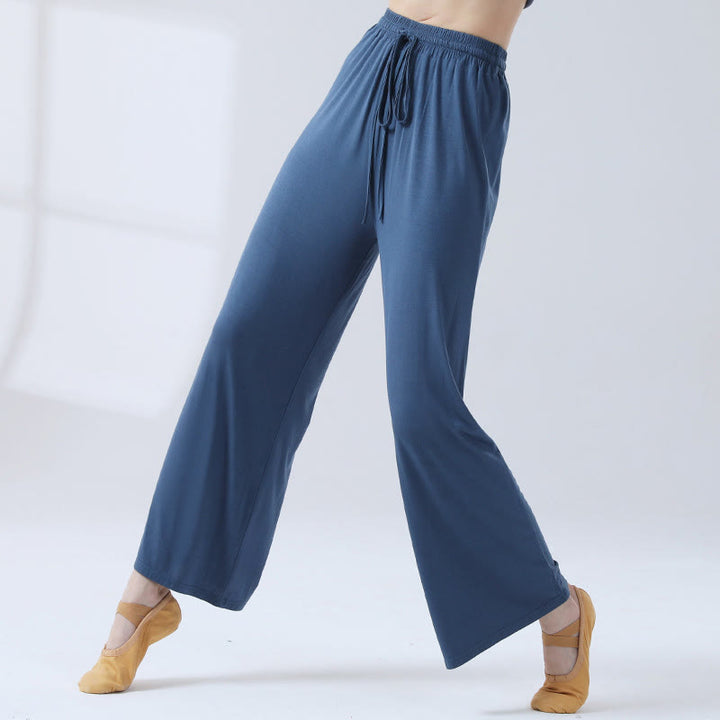 Buddha Stonesゆったりモダール ドローストリング ワイドレッグパンツ ヨガ ダンス用 - image 19