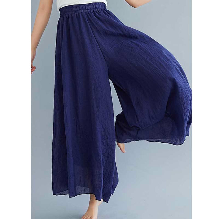 Buddha Stonesレディース カジュアル ゆったり コットン リネン ワイドレッグ パンツ ヨガ ダンス用 - image 45