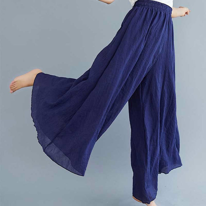 Buddha Stonesレディース カジュアル ゆったり コットン リネン ワイドレッグ パンツ ヨガ ダンス用 - image 44