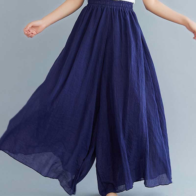 Buddha Stonesレディース カジュアル ゆったり コットン リネン ワイドレッグ パンツ ヨガ ダンス用 - image 43