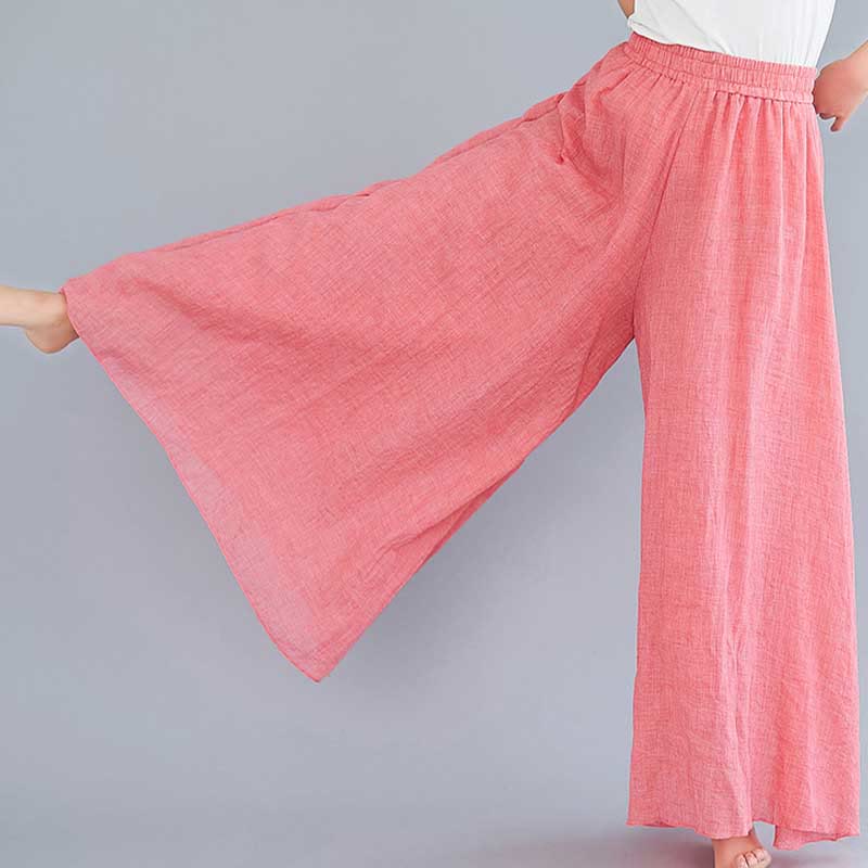 Buddha Stonesレディース カジュアル ゆったり コットン リネン ワイドレッグ パンツ ヨガ ダンス用 - image 19