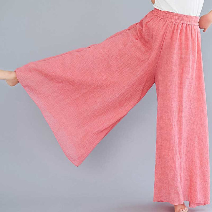 Buddha Stonesレディース カジュアル ゆったり コットン リネン ワイドレッグ パンツ ヨガ ダンス用 - image 19