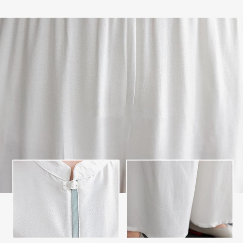 Buddha Stones2点セット タンスーツ 長袖 シャツ トップ パンツ 瞑想 禅 太極拳 コットン リネン 衣類 レディース セット - image 9