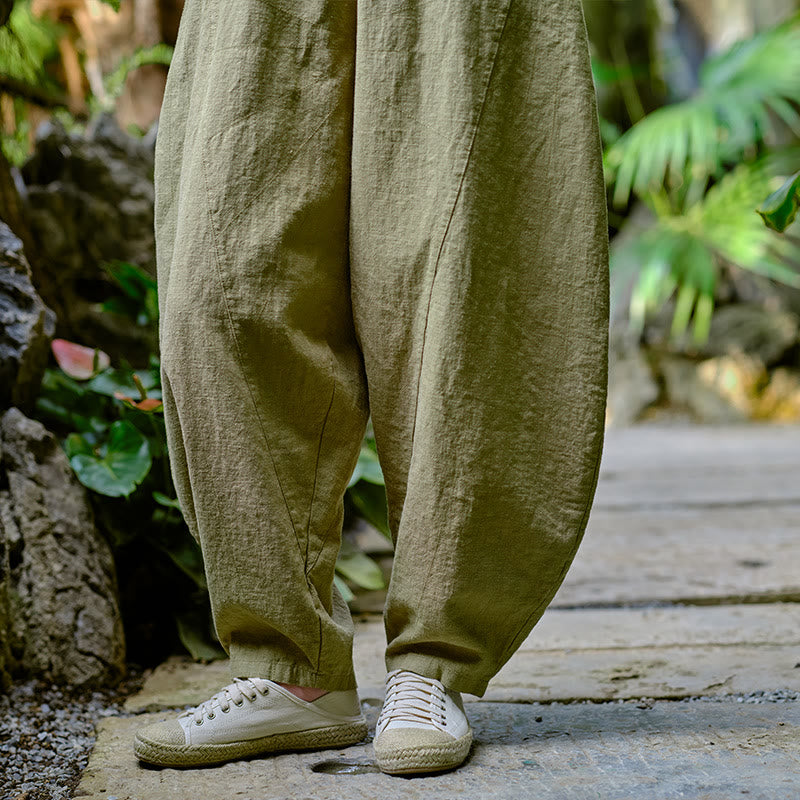 Buddha Stones無地 ゆったり ヨガ ハーレムパンツ ポケット付き - image 2