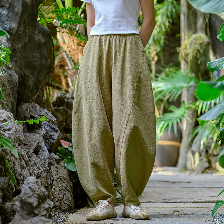 Buddha Stones無地 ゆったり ヨガ ハーレムパンツ ポケット付き - image 5