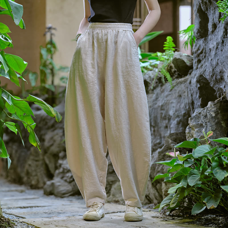 Buddha Stones無地 ゆったり ヨガ ハーレムパンツ ポケット付き - image 8