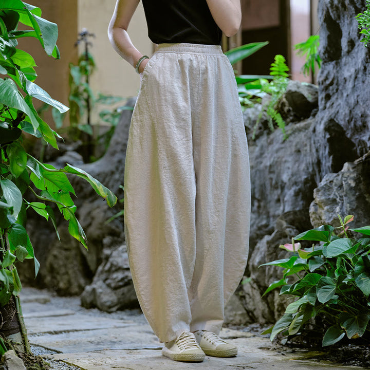 Buddha Stones無地 ゆったり ヨガ ハーレムパンツ ポケット付き - image 11