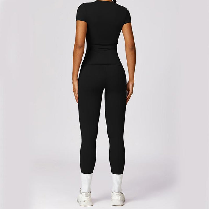 Buddha Stonesレディース 半袖 Tシャツ トップ ハイウエスト レギンス パンツ スポーツ ヨガ用 - image 6