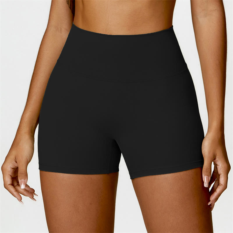 Buddha Stonesジム スポーツ ヨガ バックレス ブラ クロップ タンクトップ ショーツ - 黒 - ショートパンツ - US6、 UK/AU10、 EU38 (XL) - image 8