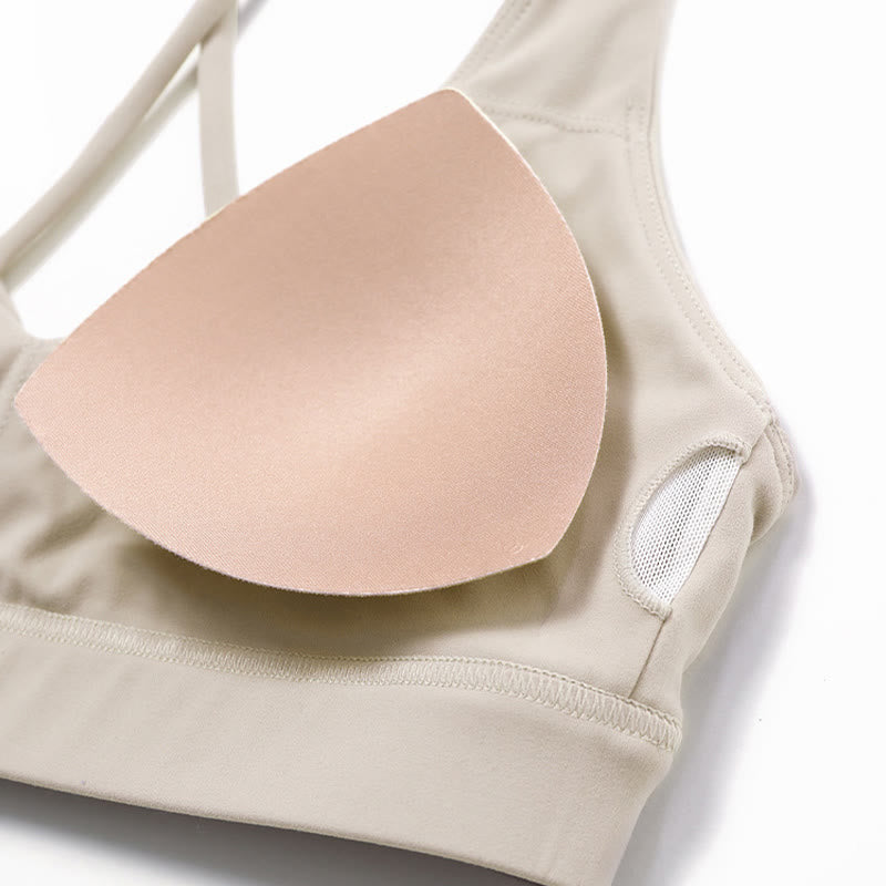 Buddha Stonesジム スポーツ ヨガ バックレス ブラ クロップ タンクトップ 通気性 ショーツ - image 33