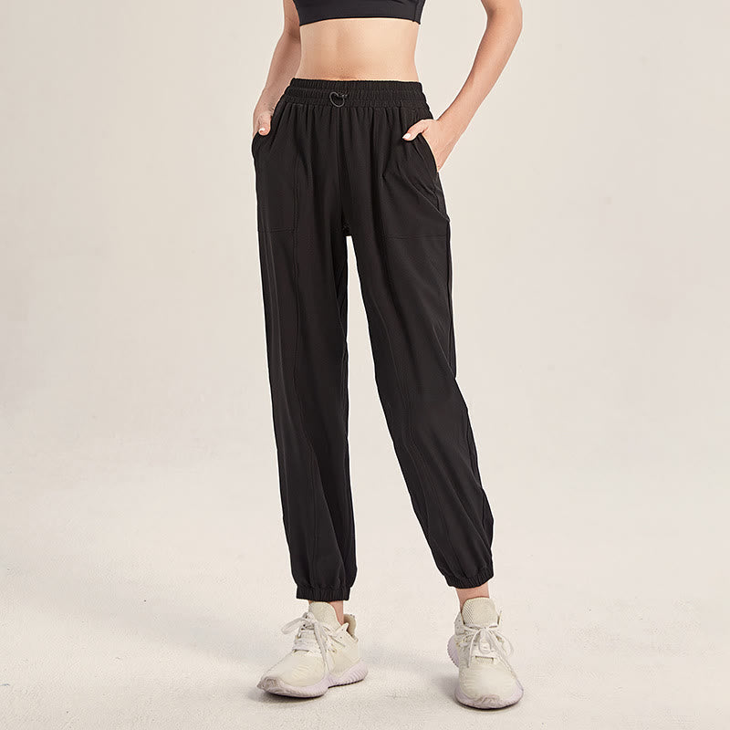 Buddha Stonesフィットネス ヨガ スポーツ トラックパンツ ポケット付き - 黒 - US18、 UK/AU22、 EU50 (5XL) - image 9
