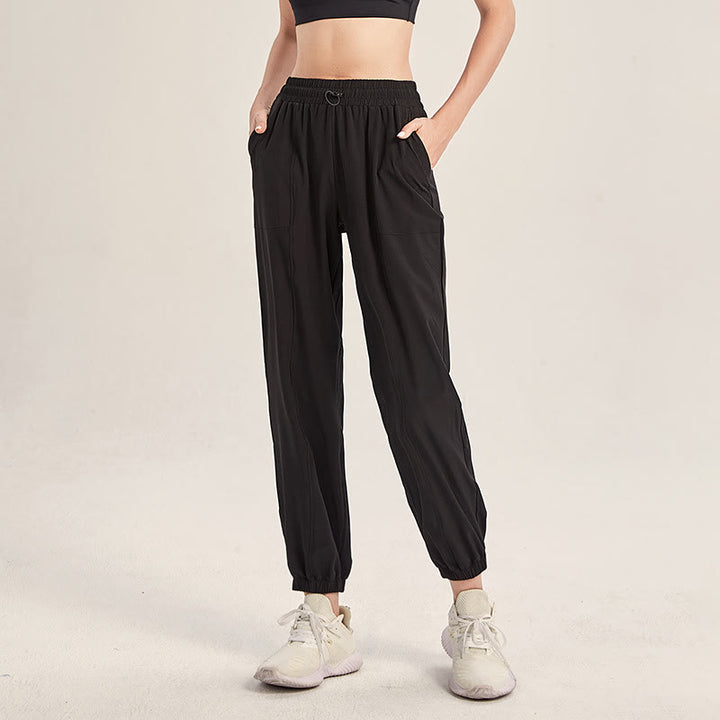 Buddha Stonesフィットネス ヨガ スポーツ トラックパンツ ポケット付き - 黒 - US18、 UK/AU22、 EU50 (5XL) - image 9