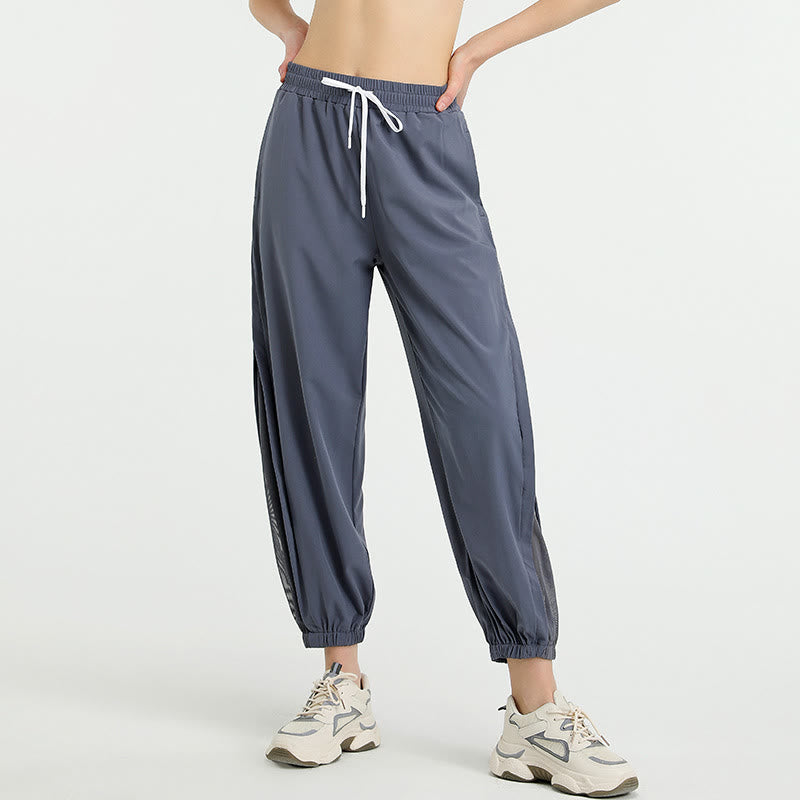 Buddha Stonesハイウエスト ルーズフィットネス ヨガ スポーツ トラックパンツ ポケット付き - image 1