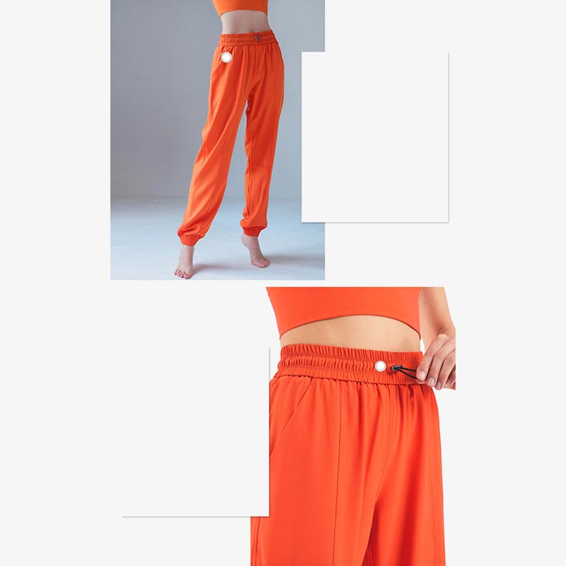 Buddha Stonesハイウエスト フィットネス ヨガ スポーツ ジョガー トラックパンツ ポケット付き スウェットパンツ