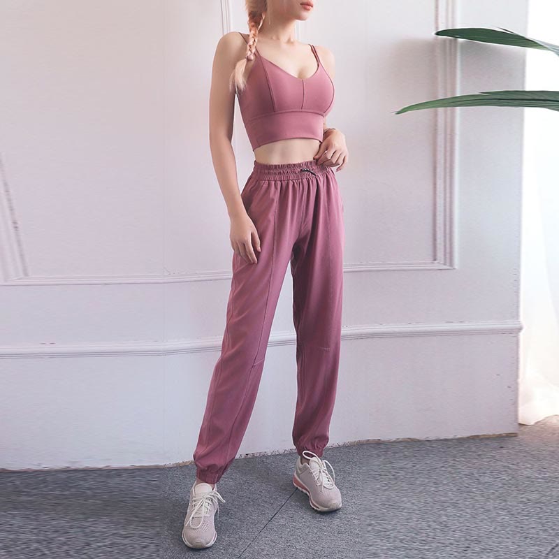 Buddha Stonesハイウエスト フィットネス ヨガ スポーツ ジョガー トラックパンツ ポケット付き スウェットパンツ