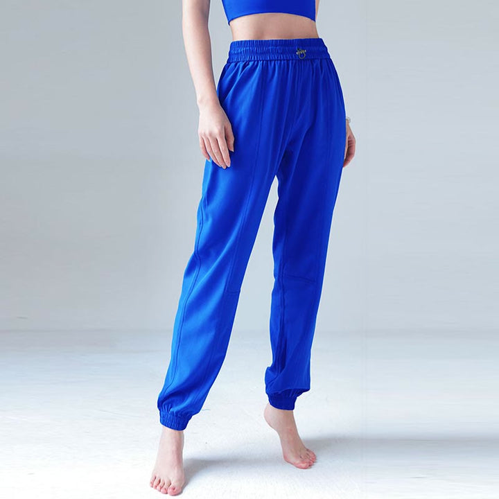 Buddha Stonesハイウエスト フィットネス ヨガ スポーツ ジョガー トラックパンツ ポケット付き スウェットパンツ - 青 - US8-10、 UK/AU12-14、 EU40-42 (XL) - image 28