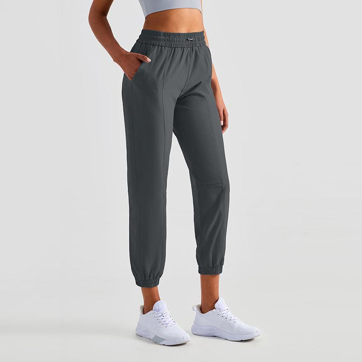 Buddha Stonesハイウエスト フィットネス ヨガ スポーツ ジョガー トラックパンツ ポケット付き スウェットパンツ