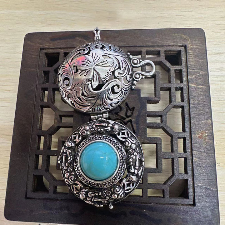 Buddha Stonesチベットのピシュウ幸運銅ネックレス