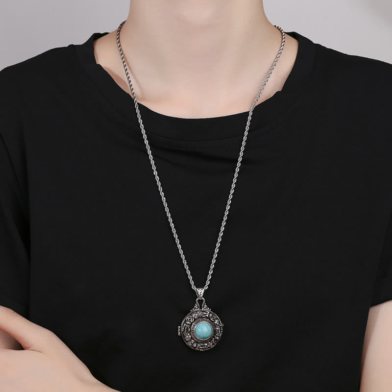 Buddha Stonesチベットのピシュウ幸運銅ネックレス