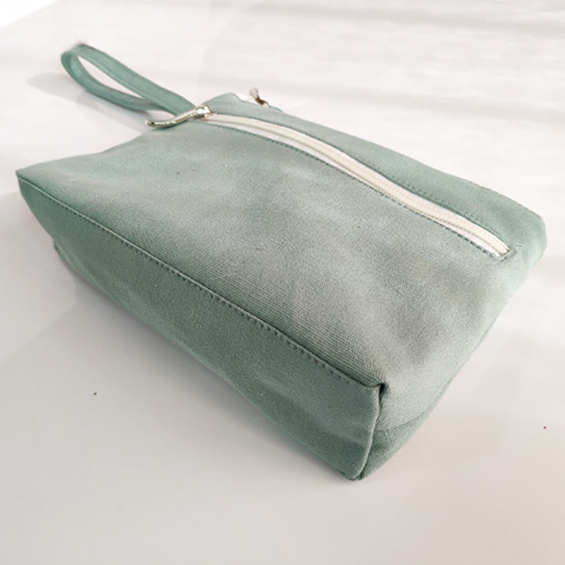 Buddha Stones小花梅桜鶴桃花刺繍キャンバスウォレットショッピング財布 - image 1