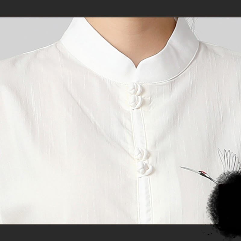 Buddha Stones白鶴 海 コットンリネン 瞑想 祈り スピリチュアル 禅 太極拳 気功 練習用 衣類 セット - image 9