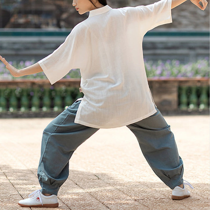 Buddha Stones無地 カエルボタン 瞑想 祈り スピリチュアル 禅 太極拳 気功 練習 ユニセックス 服セット