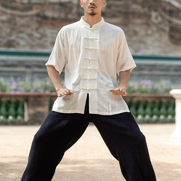 Buddha Stones無地 カエルボタン 瞑想 祈り スピリチュアル 禅 太極拳 気功 練習 ユニセックス 服セット