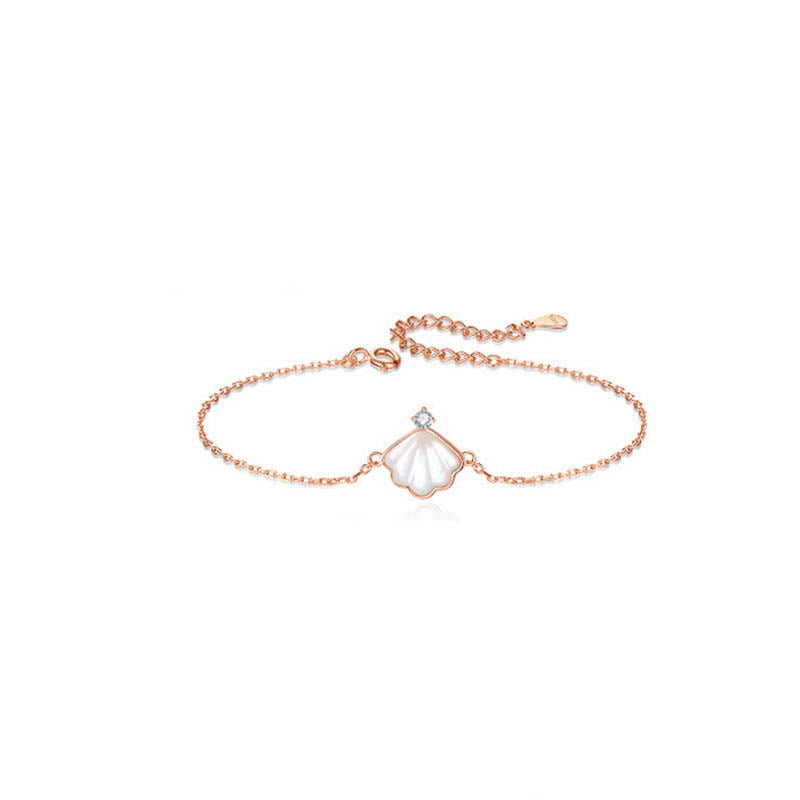 Buddha Stones 925スターリングシルバー シャコガイ ストーンシェル 祝福ネックレス ペンダント ブレスレット イヤリング ジュエリーセット - image 5