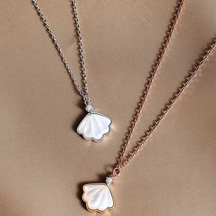 Buddha Stones 925スターリングシルバー シャコガイ ストーンシェル 祝福ネックレス ペンダント ブレスレット イヤリング ジュエリーセット - image 12