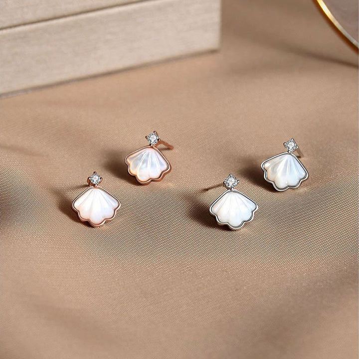 Buddha Stones 925スターリングシルバー シャコガイ ストーンシェル 祝福ネックレス ペンダント ブレスレット イヤリング ジュエリーセット - image 11