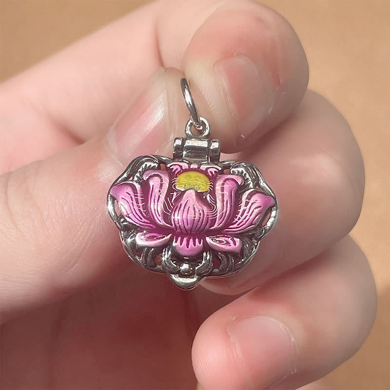 Buddha Stonesチベット銅蓮幸運新しい始まりネックレスペンダント
