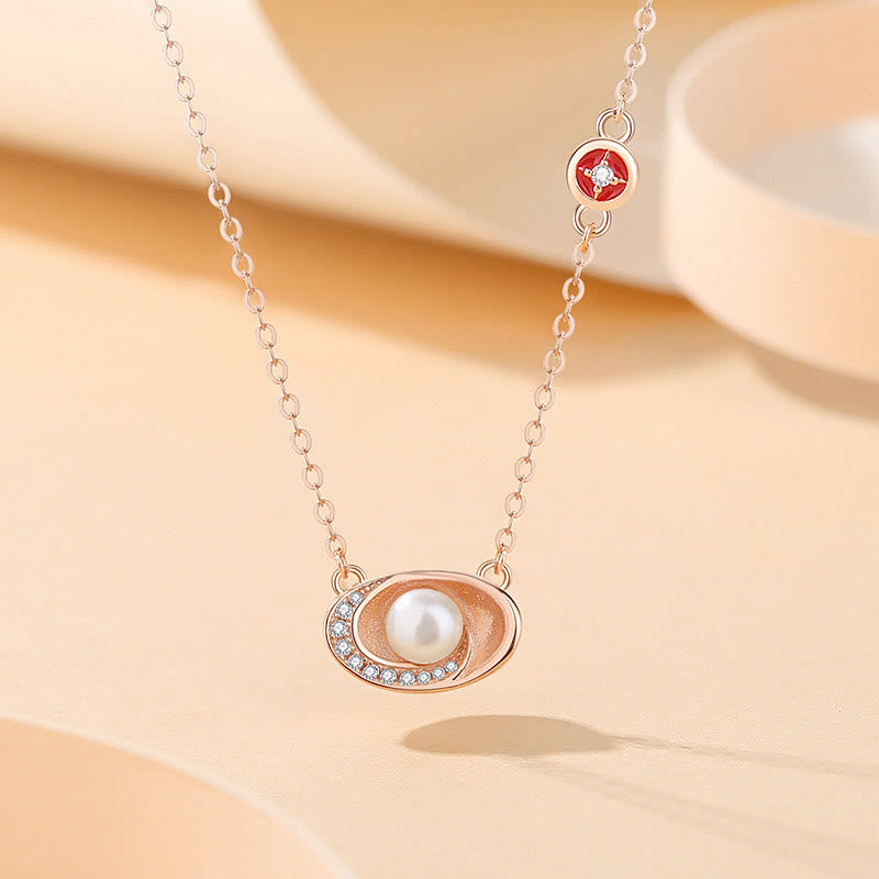 Buddha Stones925スターリングシルバー パールインゴット 銅貨 ヒーリングネックレスペンダント レッドロープブレスレットセット