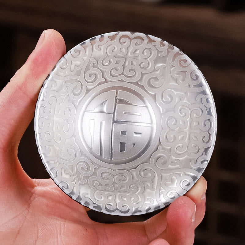 Buddha Stonesチベット模様 フーキャラクター 陶器ティーカップ カンフーティーカップ 55ml