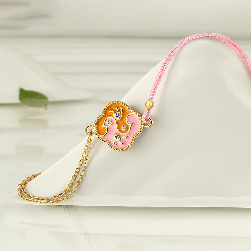Buddha Stones18Kゴールドメッキ銅製 2羽の鳥 ジルコン ヒーリングネックレス ペンダント ブレスレット イヤリングセット