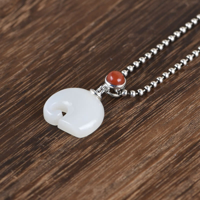 Buddha Stones 925スターリングシルバー 象 和田翡翠 豊穣 ネックレス ペンダント ブレスレット リング イヤリング セット