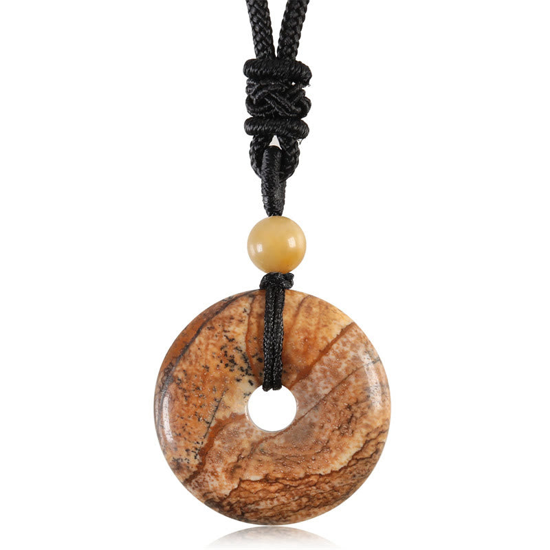Buddha Stones ラッキーコインペンダント｜癒しのクリスタル＆ジェムストーンネックレス