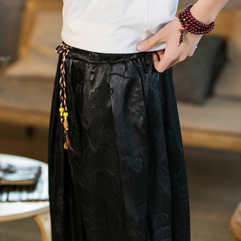 Buddha Stones ゆったりシルエット メンズ ハーレムパンツ ポケット付き - image 8