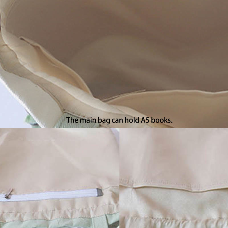 Buddha Stones刺繍草花桜キャンバストートクロスボディバッグショルダーバッグハンドバッグ - image 3