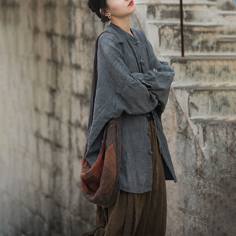 Buddha Stonesタイダイ フロッグボタン 長袖 禅瞑想 オープンフロント ジャケット - image 34