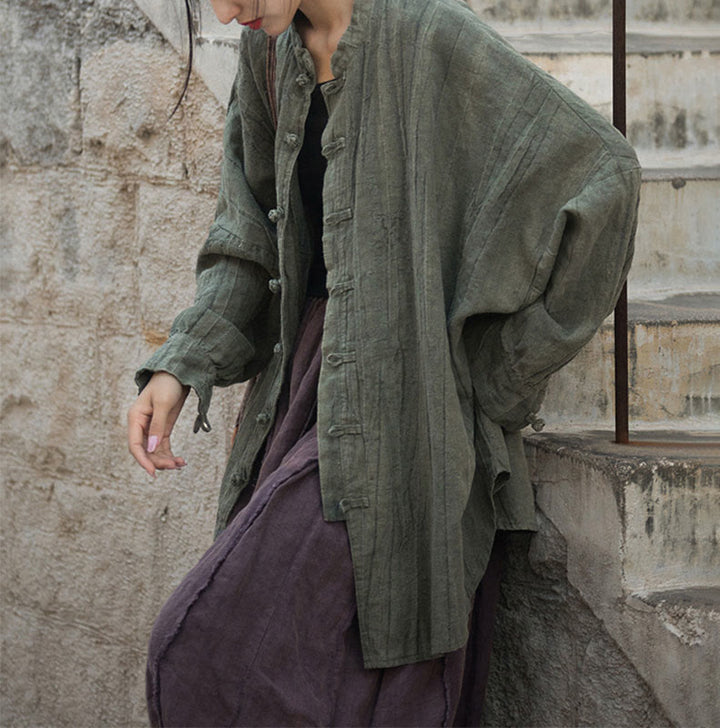Buddha Stonesタイダイ フロッグボタン 長袖 禅瞑想 オープンフロント ジャケット - image 18