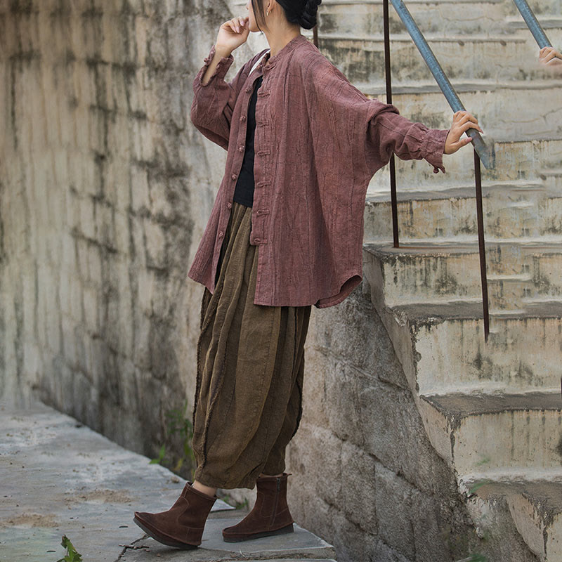 Buddha Stonesタイダイ フロッグボタン 長袖 禅瞑想 オープンフロント ジャケット - image 29